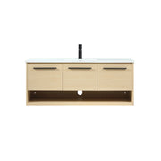 Elegant Kitchen/Bath Roman 48" Single Bathroom Vanity, Maple - VF43548MMP