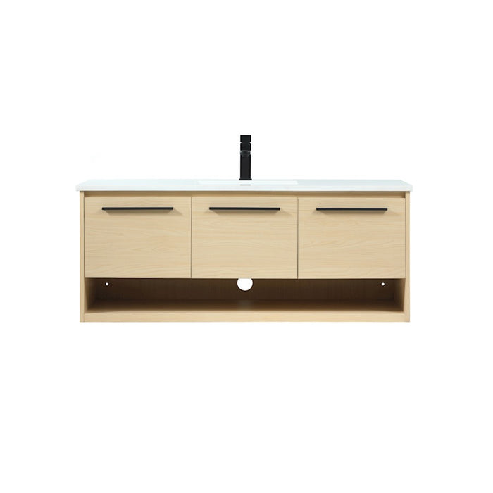 Elegant Kitchen/Bath Roman 48" Single Bathroom Vanity, Maple - VF43548MMP