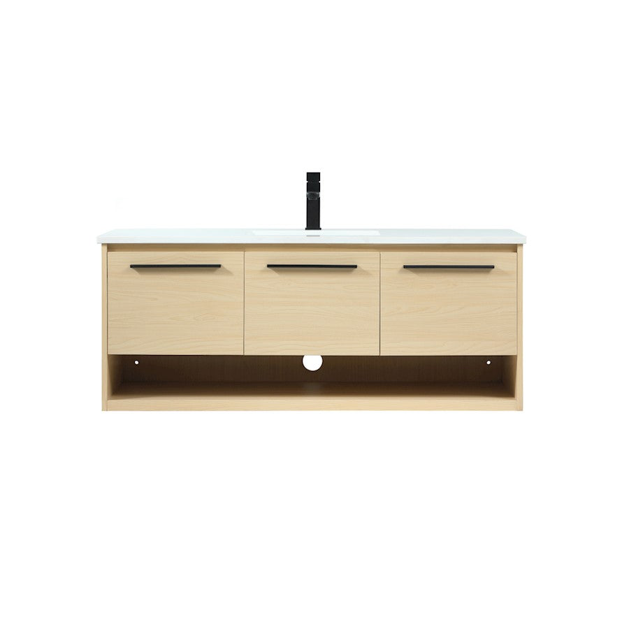 Elegant Kitchen/Bath Roman 48" Single Bathroom Vanity, Maple - VF43548MMP