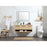 Elegant Kitchen/Bath Roman 48" Single Bathroom Vanity, Maple