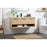 Elegant Roman 48" Single Bathroom Vanity, Maple/Backsplash