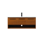 Elegant Kitchen/Bath Roman 48" Single Bathroom Vanity, Teak - VF43548MTK