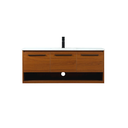 Elegant Kitchen/Bath Roman 48" Single Bathroom Vanity, Teak - VF43548MTK