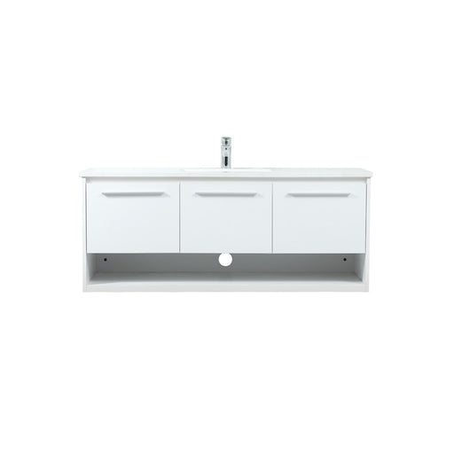 Elegant Kitchen/Bath Roman 48" Single Bathroom Vanity, White - VF43548MWH