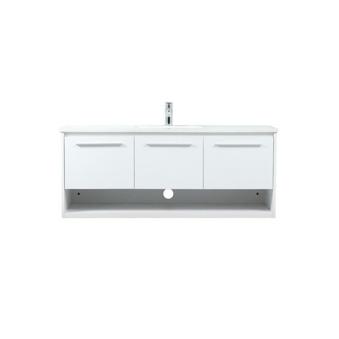 Elegant Kitchen/Bath Roman 48" Single Bathroom Vanity, White - VF43548MWH