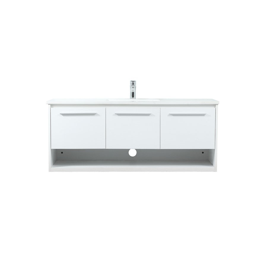 Elegant Kitchen/Bath Roman 48" Single Bathroom Vanity, White - VF43548MWH