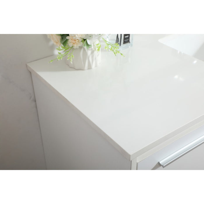 Elegant Kitchen/Bath Roman 48" Single Bathroom Vanity, White
