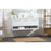 Elegant Roman 48" Single Bathroom Vanity, White/Backsplash