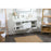 Elegant Roman 48" Single Bathroom Vanity, White/Backsplash