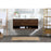 Elegant Kitchen/Bath Roman 48" Single Bathroom Vanity, Walnut
