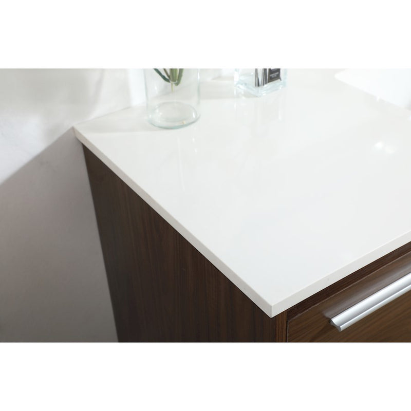 Elegant Kitchen/Bath Roman 48" Single Bathroom Vanity, Walnut