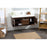 Elegant Roman 48" Single Bathroom Vanity, Walnut/Backsplash
