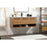Elegant Kitchen/Bath Roman 48" Single Bathroom Vanity, Walnut Brown
