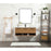 Elegant Kitchen/Bath Roman 48" Single Bathroom Vanity, Walnut Brown