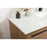 Elegant Kitchen/Bath Roman 48" Single Bathroom Vanity, Walnut Brown