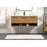 Elegant Roman 48" Single Bathroom Vanity, Walnut Brown/Backsplash