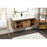 Elegant Roman 48" Single Bathroom Vanity, Walnut Brown/Backsplash