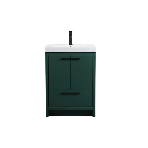 Elegant Kitchen/Bath Wyatt 24" Single Bathroom Vanity, Green - VF46024MGN