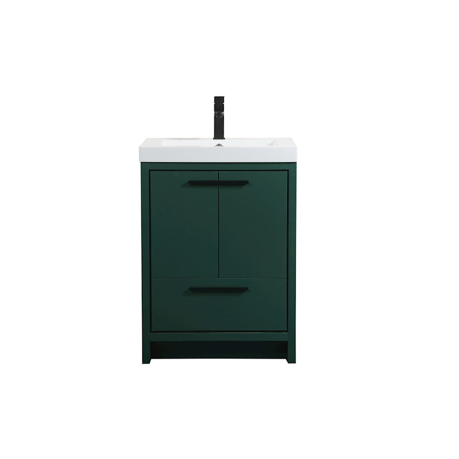 Elegant Kitchen/Bath Wyatt 24" Single Bathroom Vanity, Green - VF46024MGN
