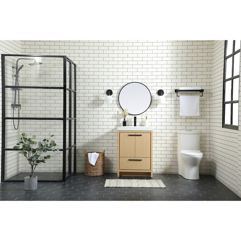 Elegant Kitchen/Bath Wyatt 24" Single Bathroom Vanity, Green