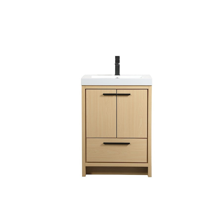Elegant Kitchen/Bath Wyatt 24" Single Bathroom Vanity, Maple - VF46024MMP