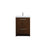 Elegant Kitchen/Bath Wyatt 24" Single Bathroom Vanity, Walnut - VF46024MWT