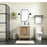 Elegant Kitchen/Bath Wyatt 24" Single Bathroom Vanity, Walnut