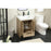 Elegant Kitchen/Bath Wyatt 24" Single Bathroom Vanity, Natural Oak