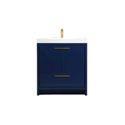 Elegant Kitchen/Bath Wyatt 30" Single Bathroom Vanity, Blue - VF46030MBL