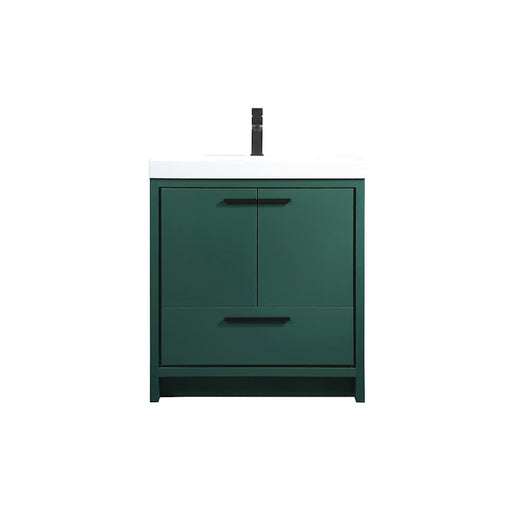 Elegant Kitchen/Bath Wyatt 30" Single Bathroom Vanity, Green - VF46030MGN