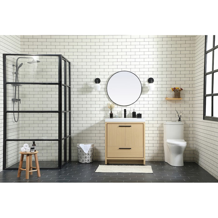 Elegant Kitchen/Bath Wyatt 30" Single Bathroom Vanity, Green