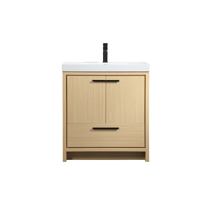 Elegant Kitchen/Bath Wyatt 30" Single Bathroom Vanity, Maple - VF46030MMP