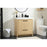 Elegant Kitchen/Bath Wyatt 30" Single Bathroom Vanity, Maple
