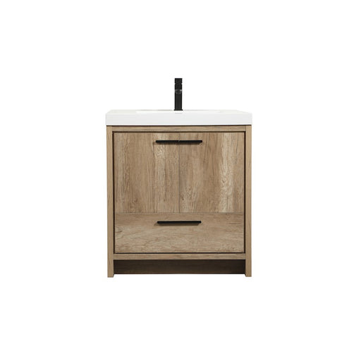 Elegant Kitchen/Bath Wyatt 30" Single Bathroom Vanity, Natural Oak - VF46030NT