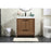 Elegant Kitchen/Bath Wyatt 30" Single Bathroom Vanity, Walnut Brown