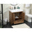 Elegant Kitchen/Bath Wyatt 30" Single Bathroom Vanity, Walnut Brown