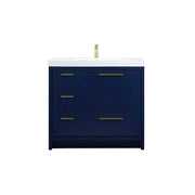 Elegant Kitchen/Bath Wyatt 36" Single Bathroom Vanity, Blue - VF46036MBL