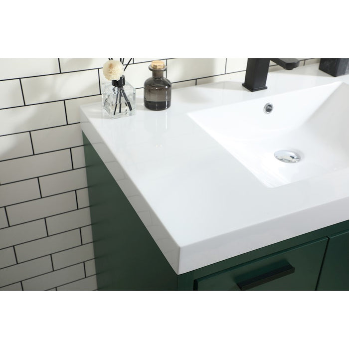 Elegant Kitchen/Bath Wyatt 36" Single Bathroom Vanity, Green