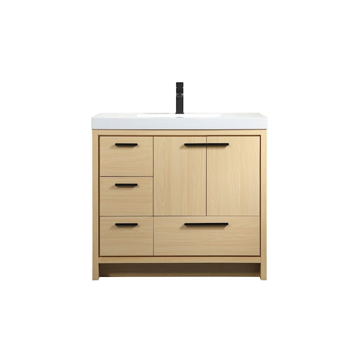 Elegant Kitchen/Bath Wyatt 36" Single Bathroom Vanity, Maple - VF46036MMP