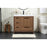Elegant Kitchen/Bath Wyatt 36" Single Bathroom Vanity, Walnut Brown