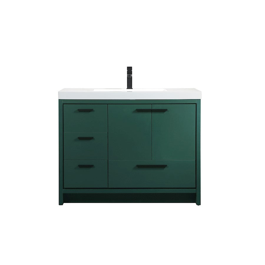 Elegant Kitchen/Bath Wyatt 42" Single Bathroom Vanity, Green - VF46042MGN