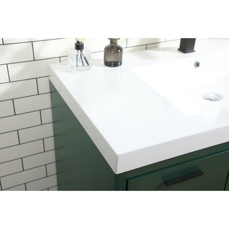 Elegant Kitchen/Bath Wyatt 42" Single Bathroom Vanity, Green