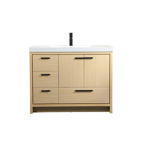 Elegant Kitchen/Bath Wyatt 42" Single Bathroom Vanity, Maple - VF46042MMP