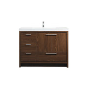 Elegant Kitchen/Bath Wyatt 42" Single Bathroom Vanity, Walnut - VF46042MWT