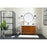 Elegant Kitchen/Bath Wyatt 42" Single Bathroom Vanity, Walnut Brown
