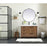 Elegant Kitchen/Bath Wyatt 42" Single Bathroom Vanity, Walnut Brown