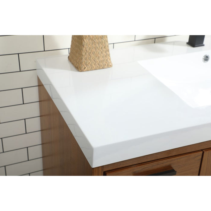 Elegant Kitchen/Bath Wyatt 48" Single Bathroom Vanity, Teak
