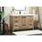 Elegant Kitchen/Bath Wyatt 48" Single Bathroom Vanity, Natural Oak