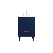 Elegant Kitchen/Bath Baldwin 24" Bathroom Vanity, Blue - VF47024MBL