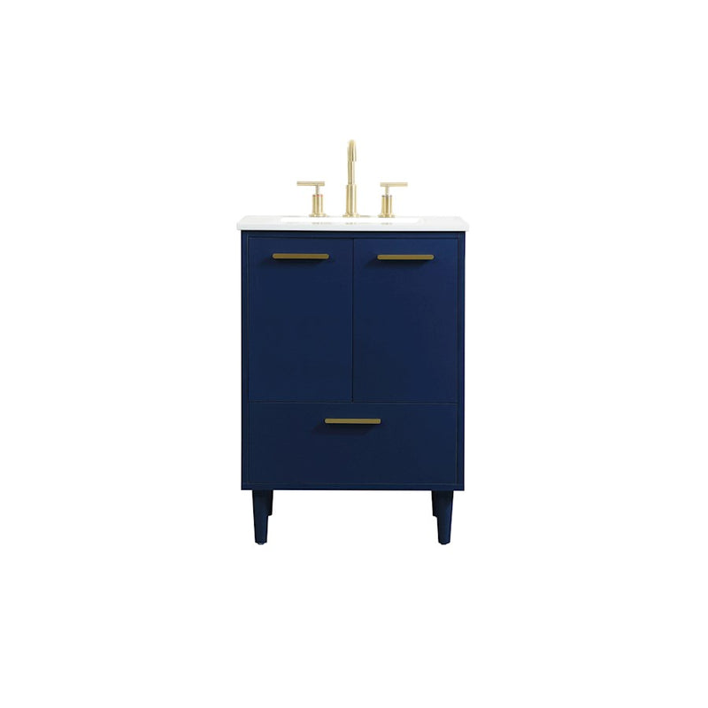 Elegant Kitchen/Bath Baldwin 24" Bathroom Vanity, Blue - VF47024MBL